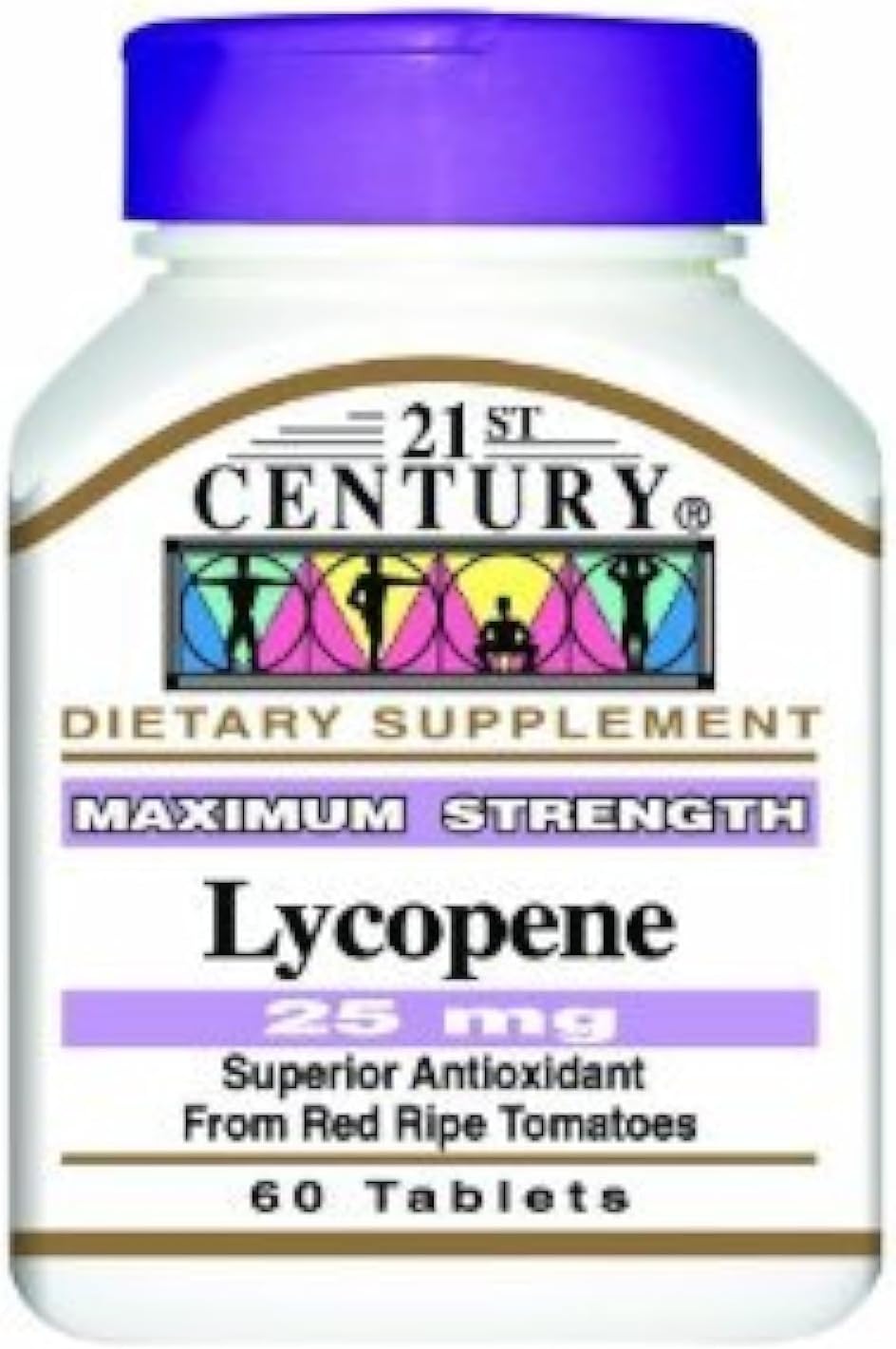 21st Century Health Care Lycopene 25mg Triple Value Pack - 180 Tablets, High Strength Antioxidant Supplement