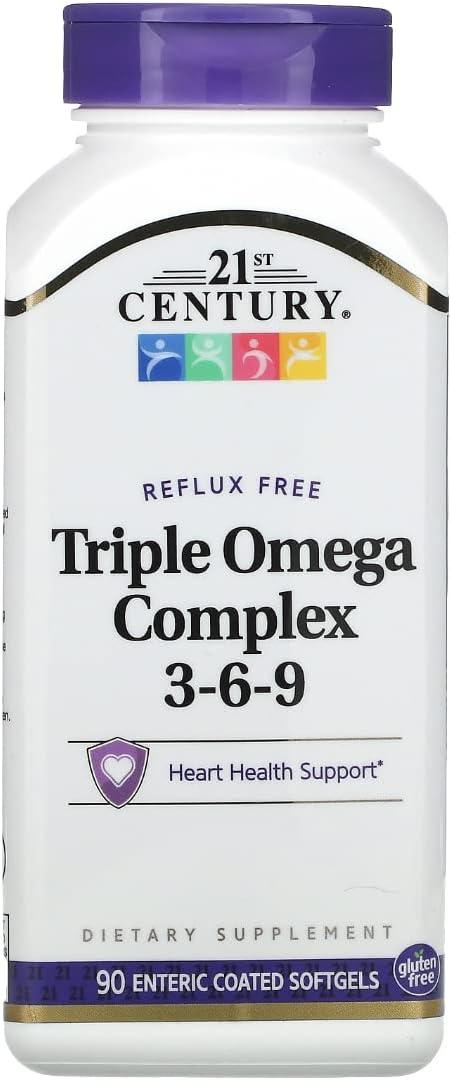 21st Century Health Care Triple Omega Complex 3-6-9 Softgels - 90 Count