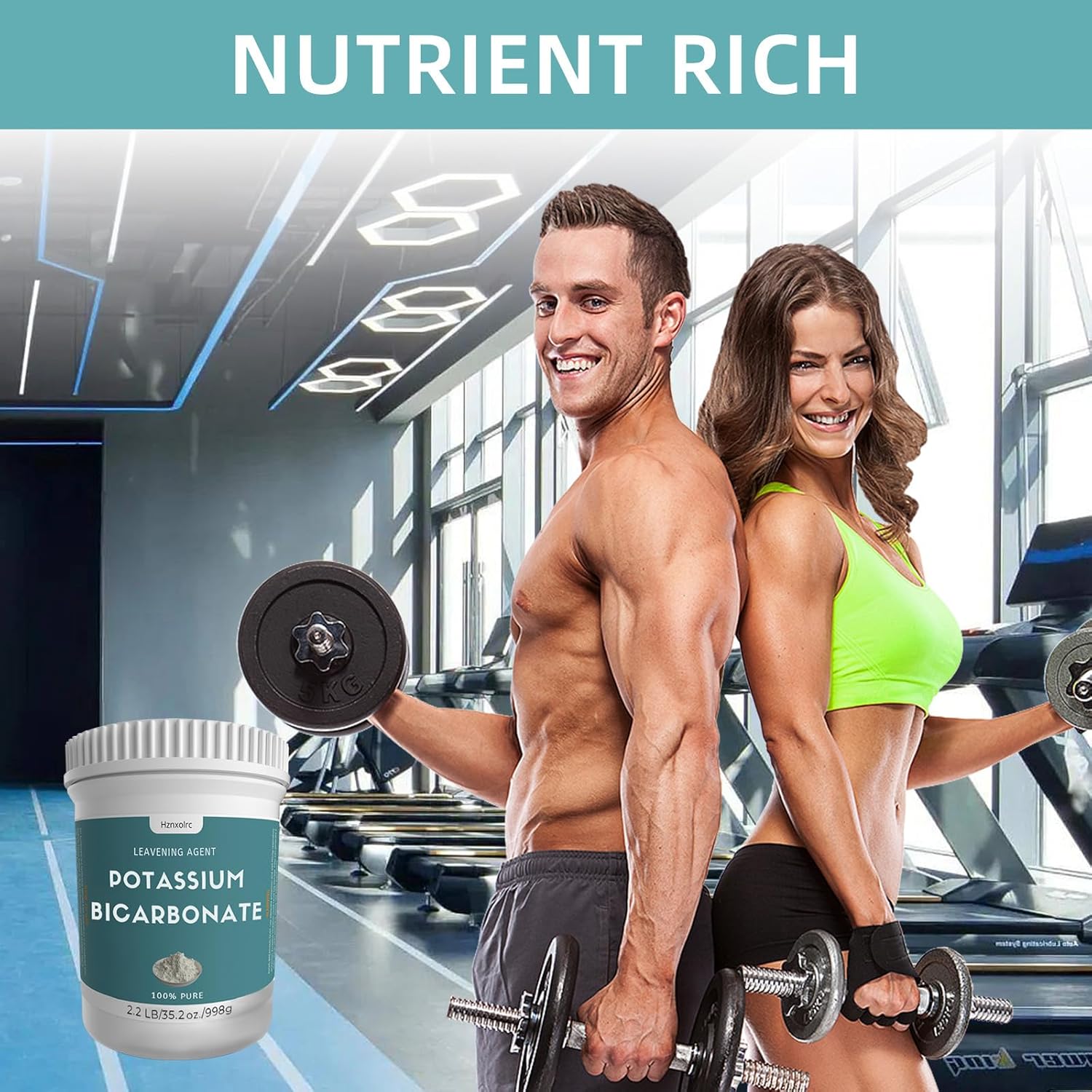 2.2 lb 100% Pure Potassium Bicarbonate Powder for Plants, Wine, Baking