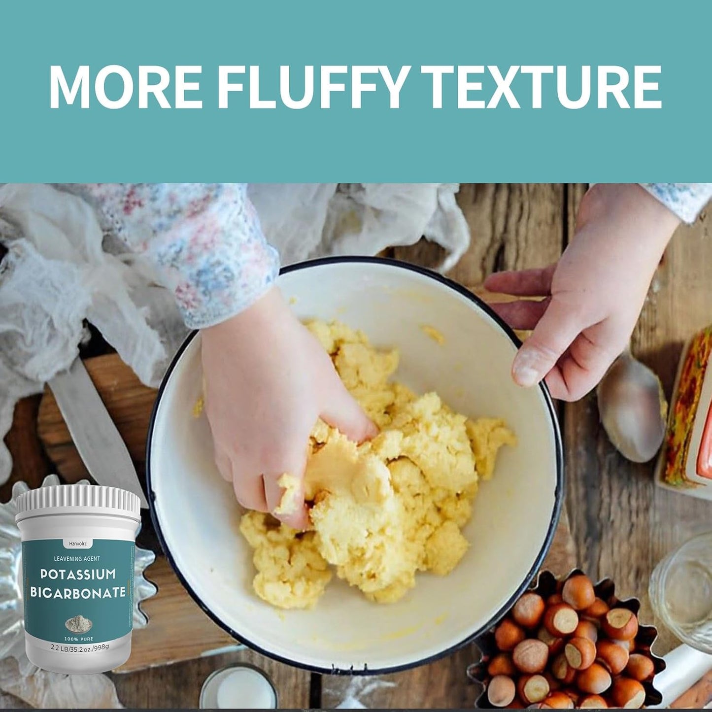 2.2 lb 100% Pure Potassium Bicarbonate Powder for Plants, Wine, Baking