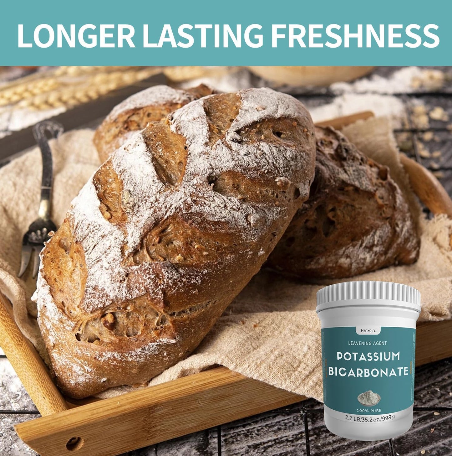 2.2 lb 100% Pure Potassium Bicarbonate Powder for Plants, Wine, Baking