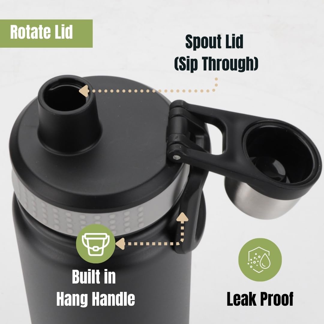 22 oz Stainless Steel Protein Shaker Bottle with Filter and Mixing Ball by Ozizo