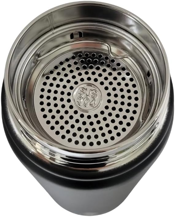 22 oz Stainless Steel Protein Shaker Bottle with Filter and Mixing Ball by Ozizo