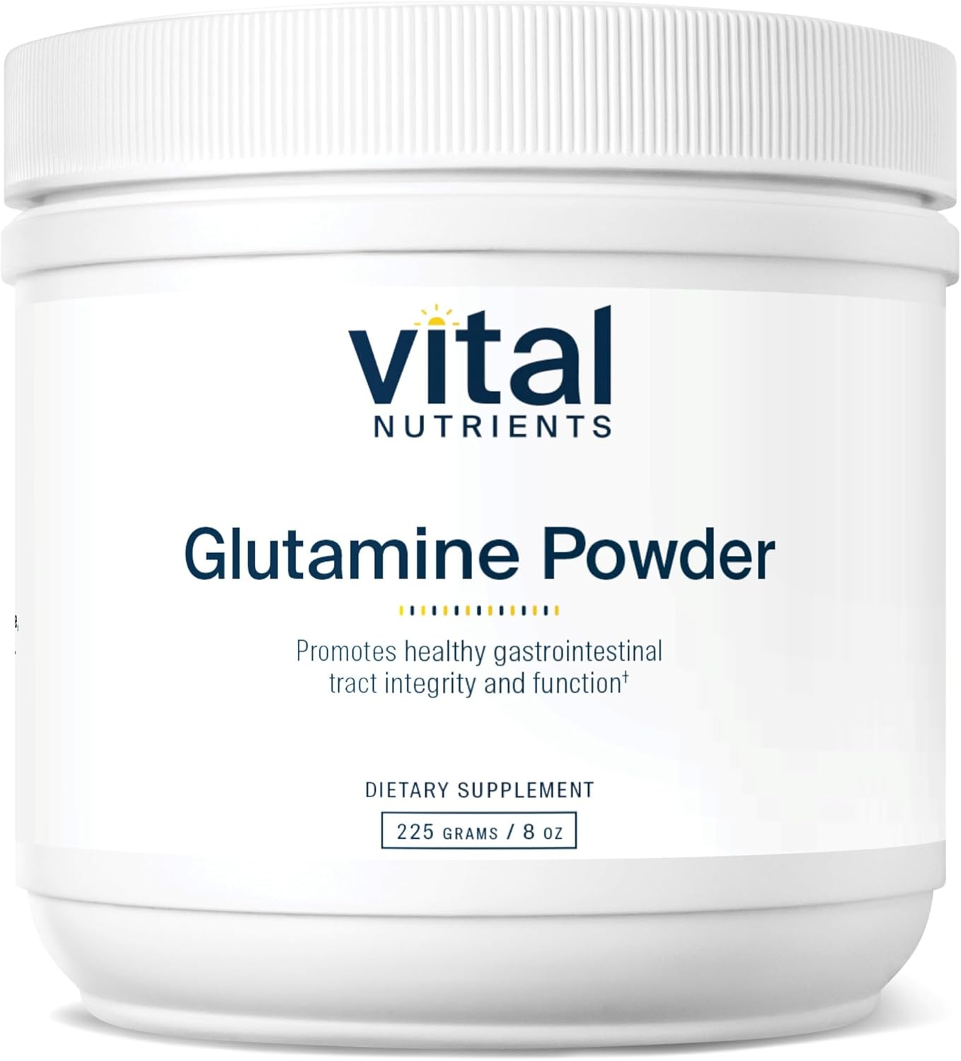 225g Vital Nutrients Glutamine Powder - Supports Gastrointestinal Health - Non-GMO, Gluten, Dairy, Soy Free - 8 oz L-Glutamine Powder