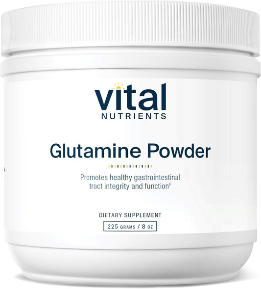 225g Vital Nutrients Glutamine Powder - Supports Gastrointestinal Health - Non-GMO, Gluten, Dairy, Soy Free - 8 oz L-Glutamine Powder