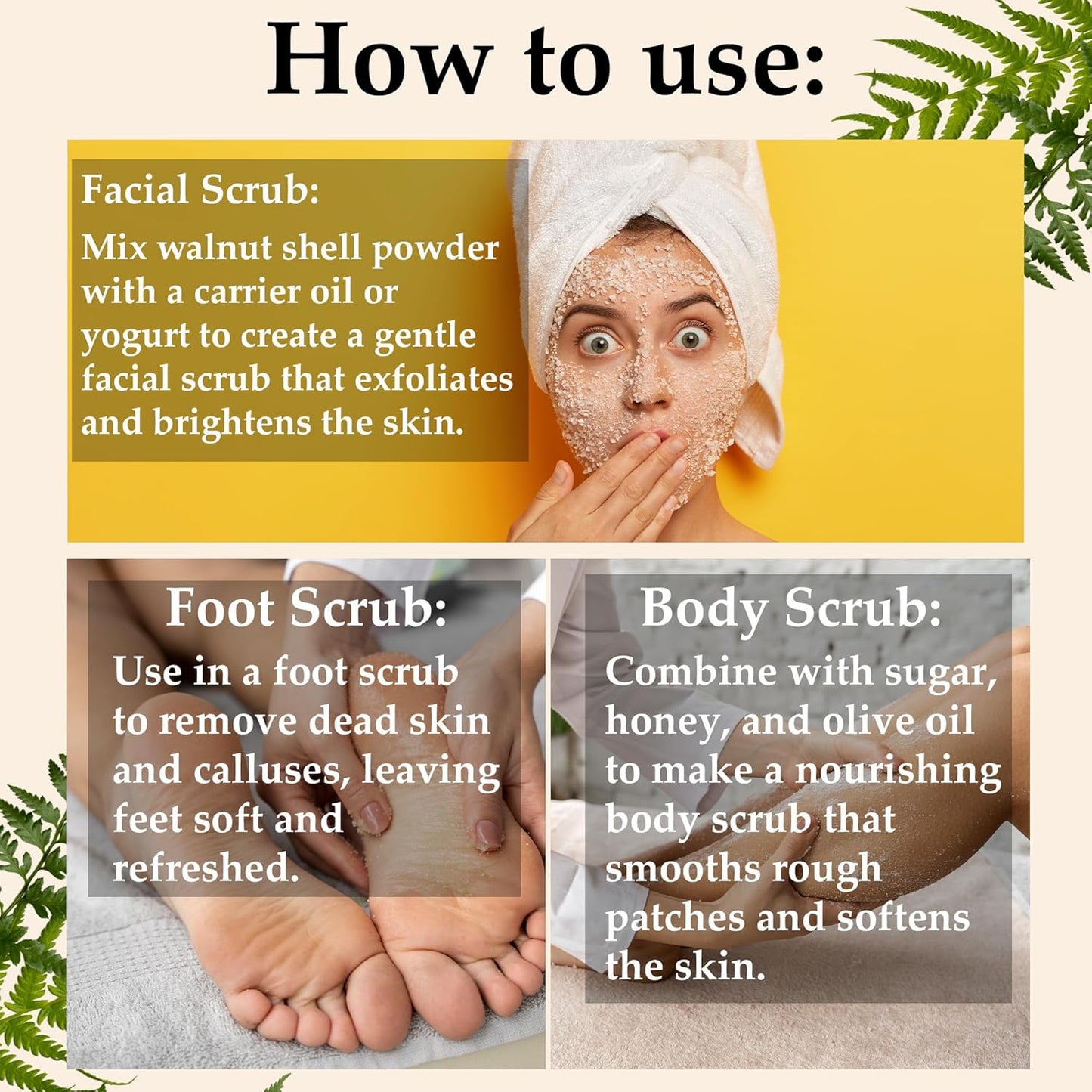 227g Natural Walnut Shell Powder with Resealable Zip Lock Pack - No Silica or Artificial Additives - Ideal for DIY Natural Scrubs