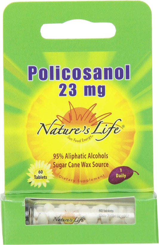 23 mg Policosanol Supplement - 60 Tablets by Nature's Life