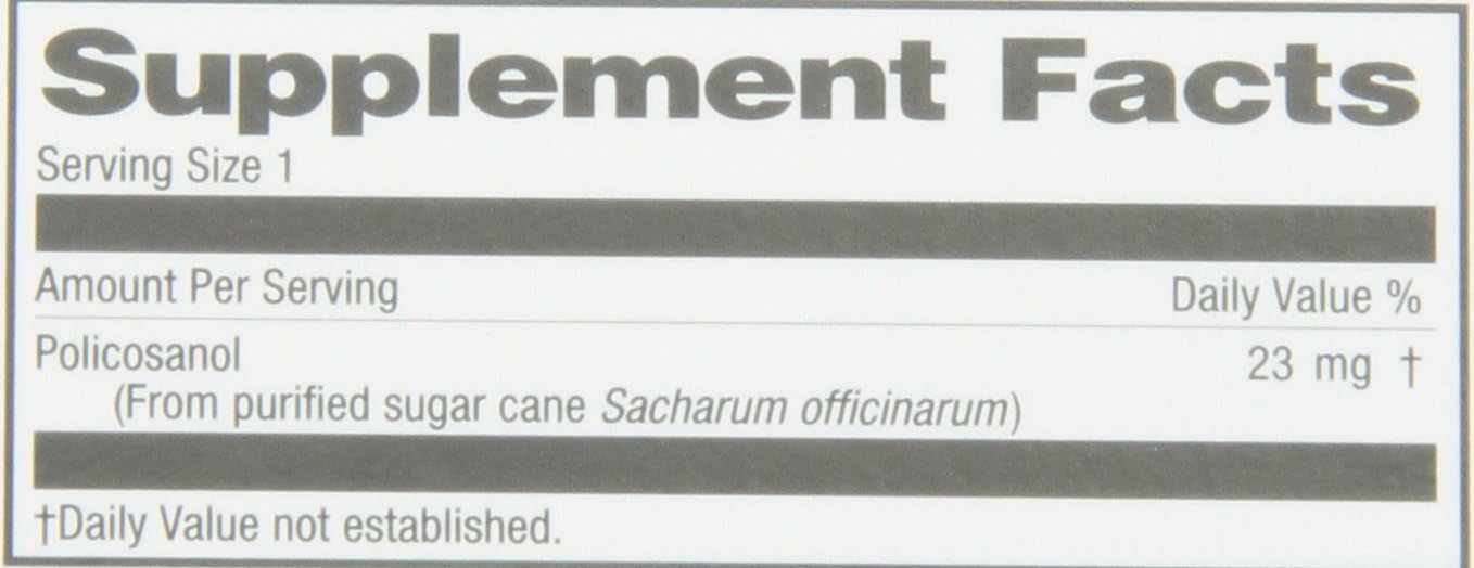 23 mg Policosanol Supplement - 60 Tablets by Nature's Life