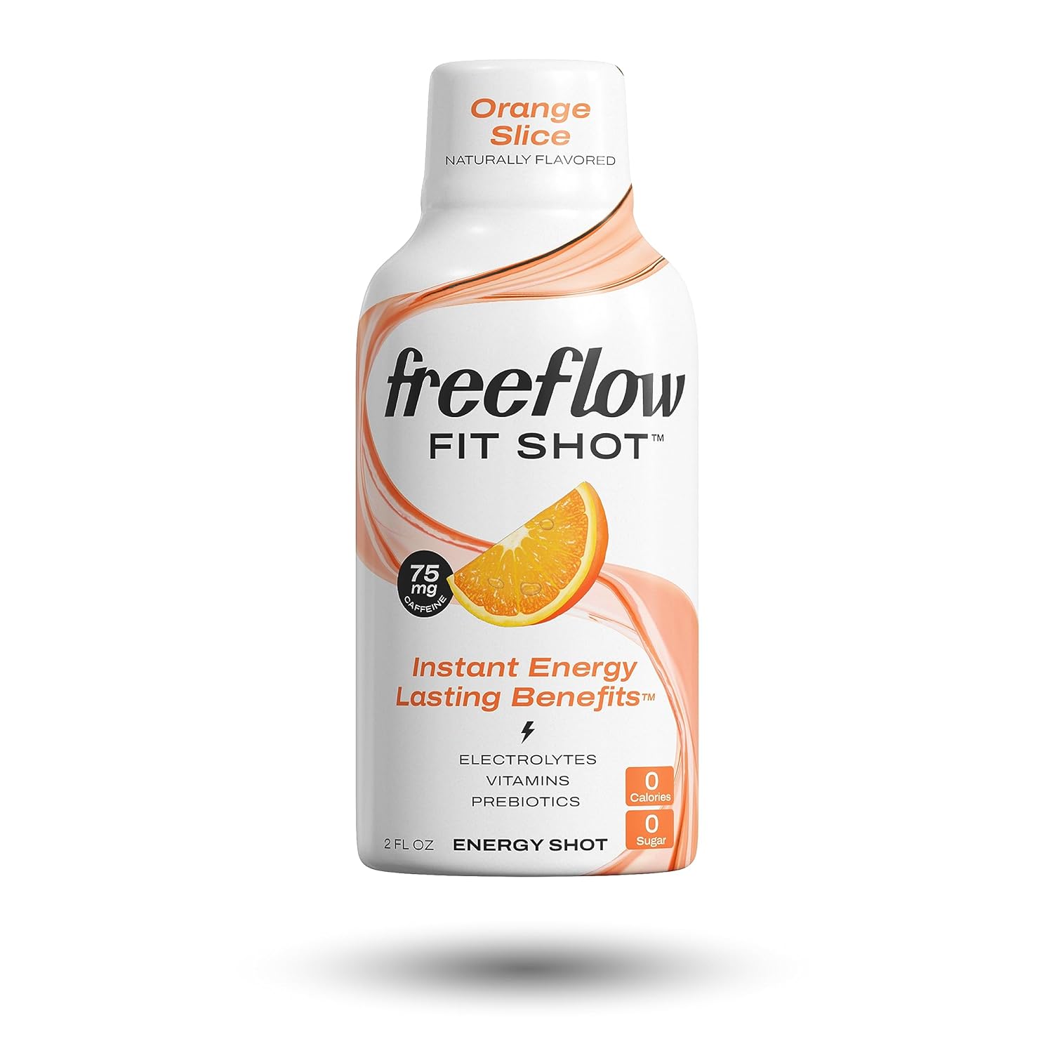 24 Count Freeflow Fit Energy Shots, Orange Slice Flavor with Natural Caffeine, L-theanine, Ginseng, Vitamins, Prebiotics, Electrolytes - BoostGo Australia