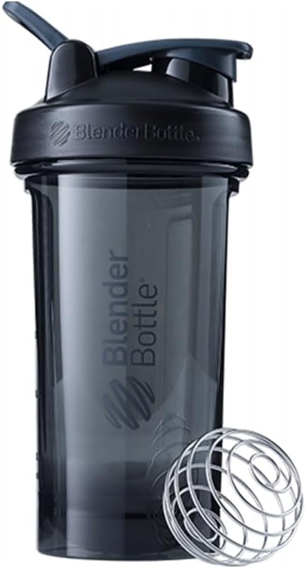 24-Ounce Black BlenderBottle Shaker Bottle Pro Series for Protein Shakes and Pre Workout