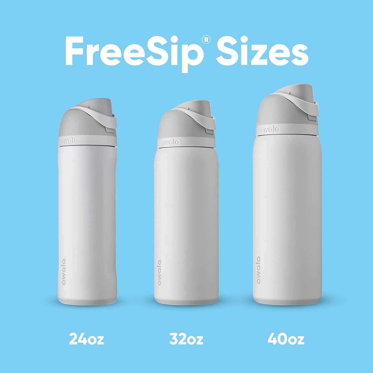 24 oz Owala FreeSip Stainless Steel Water Bottle with Straw - BPA-Free Insulated Sports Bottle for Travel, School, and Sports - Surfs Edge