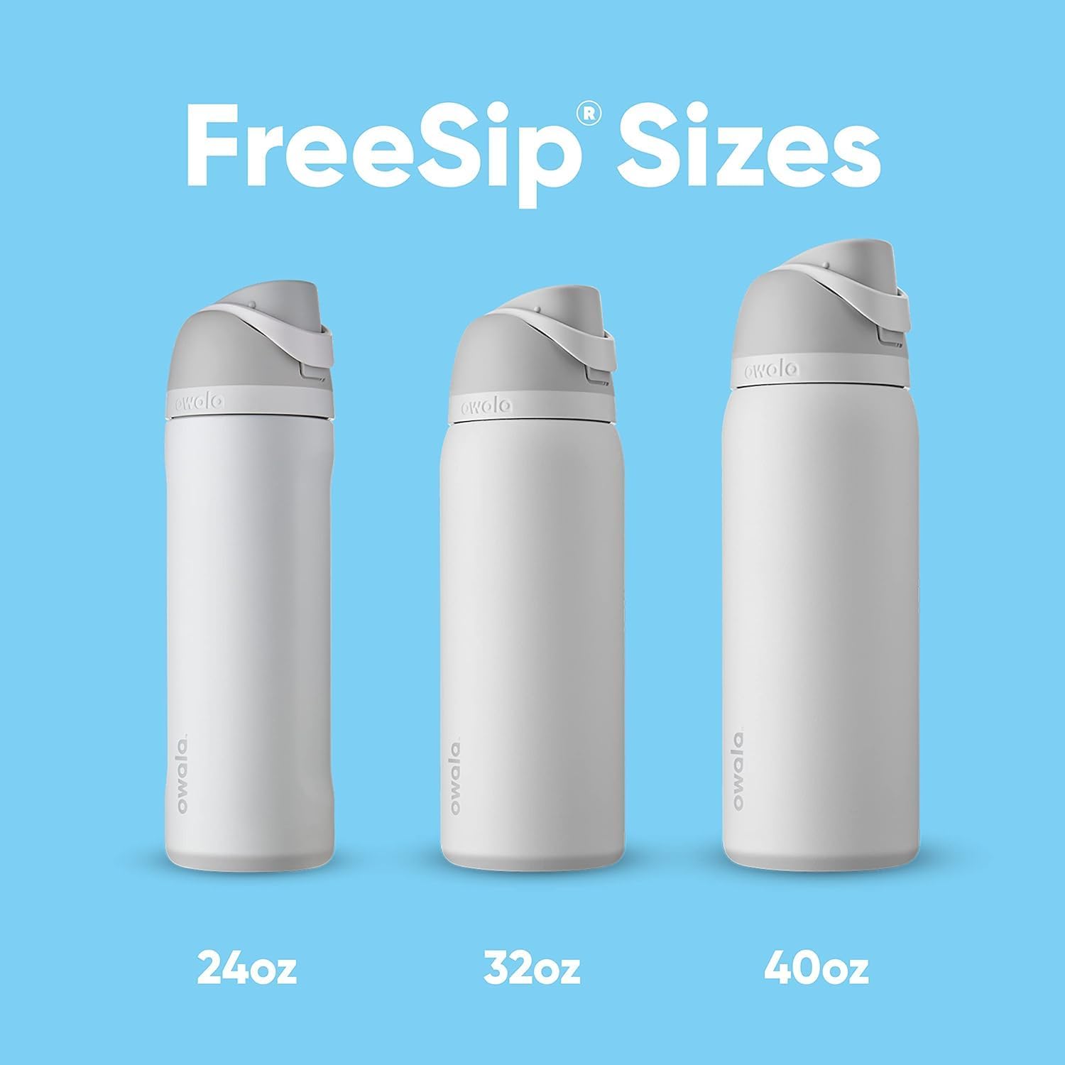 24 oz Owala FreeSip Stainless Steel Water Bottle with Straw - BPA-Free Insulated Sports Bottle for Travel, School, and Sports - Surfs Edge
