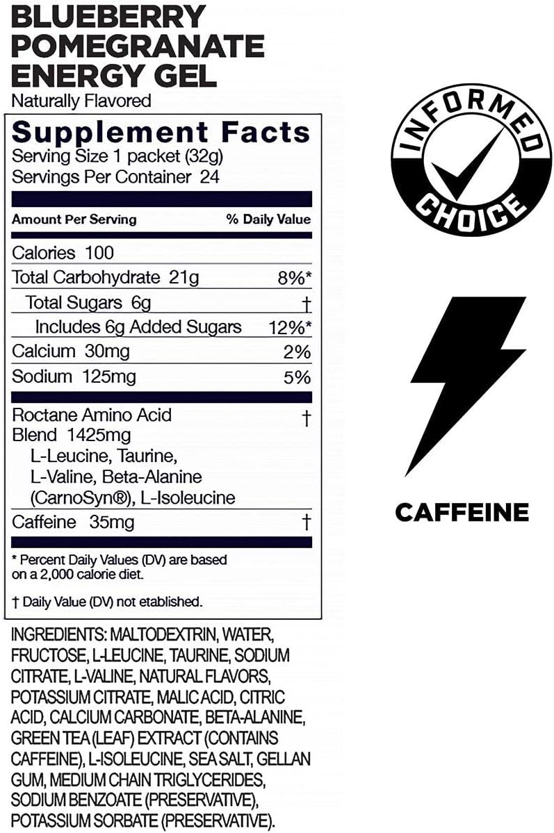 24 Pack of GU Roctane Energy Gel in Blueberry Flavor