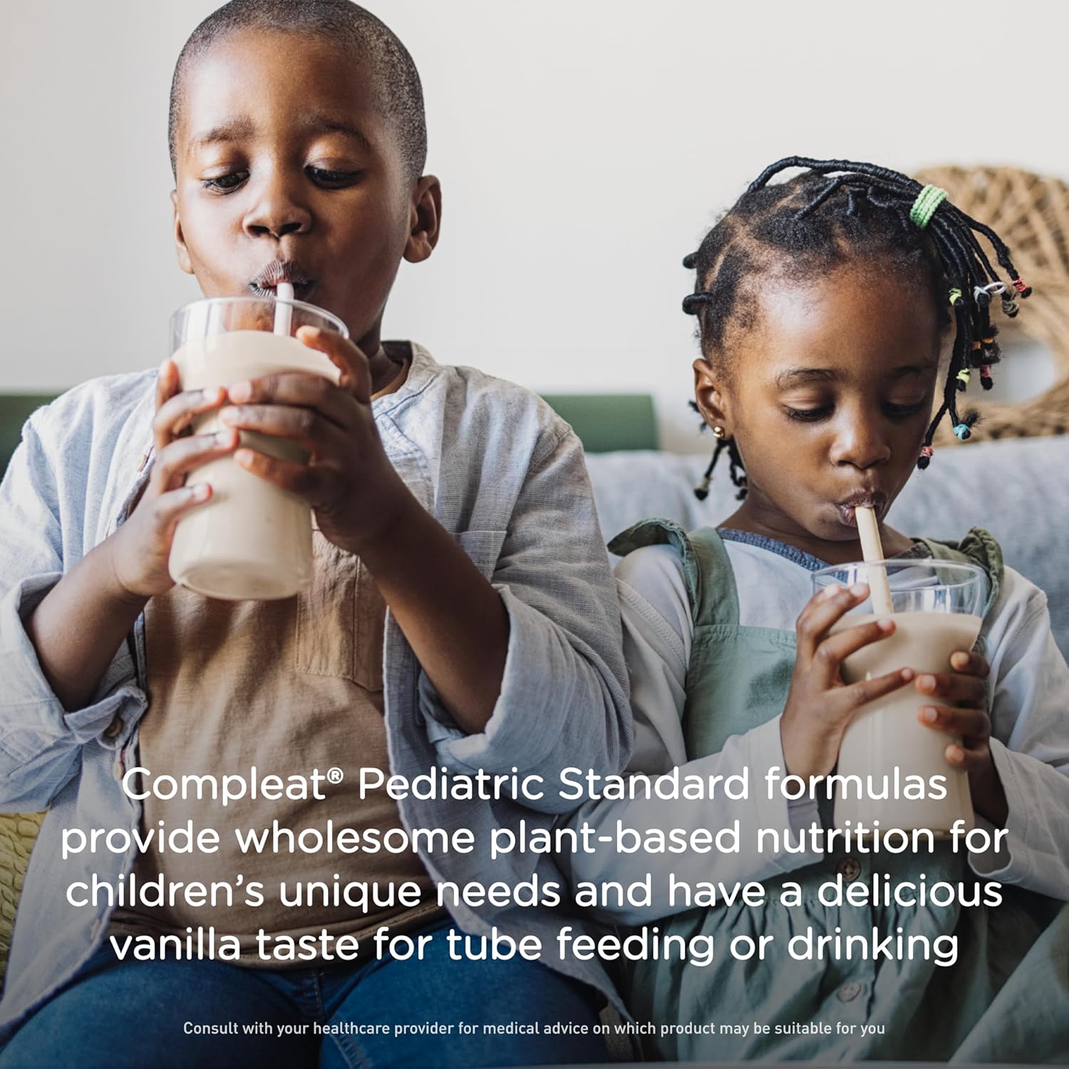 24 Pack of Vanilla Flavored Plant-Based Nutritionally Complete Shake for Pediatric Tube Feeding - 250mL Standard Size