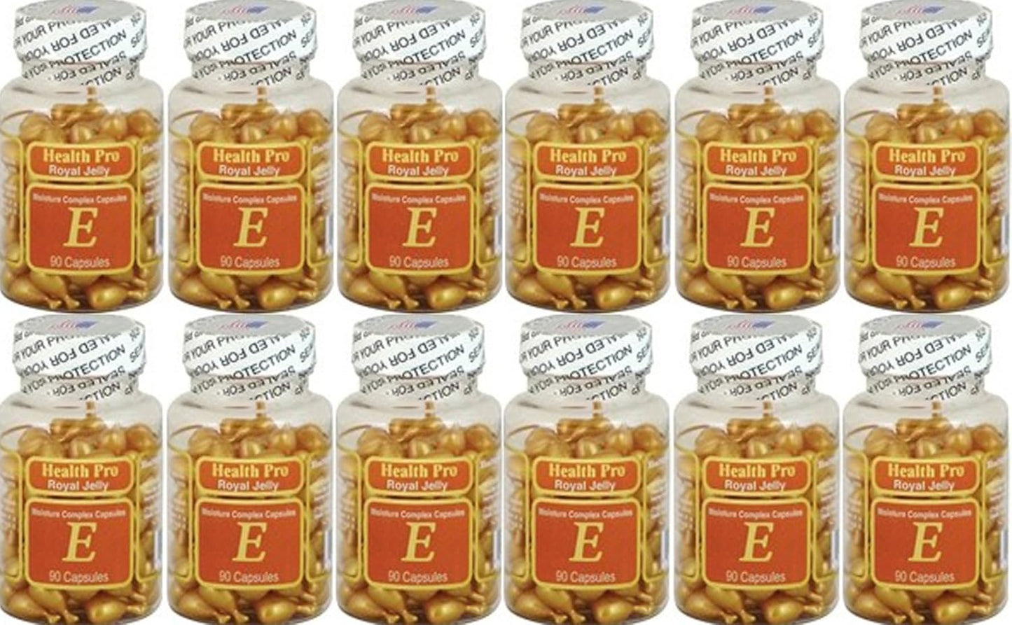24 Packs of Nu-Health Royal Jelly Vitamin E Moisture Complex (90 Capsules) for Overall Health and Wellness