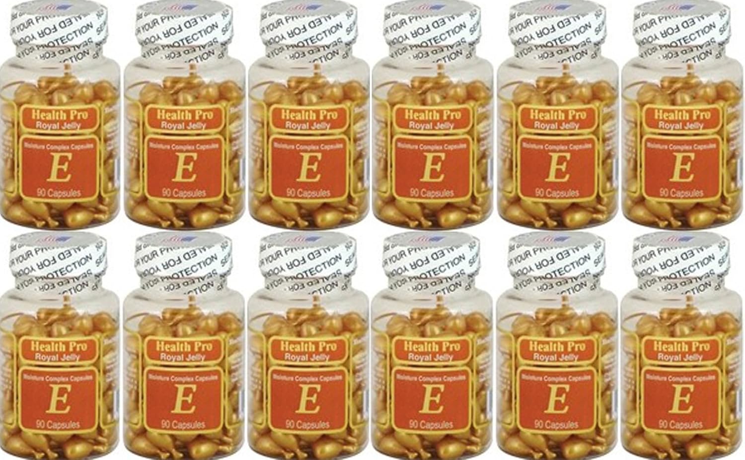 24 Packs of Nu-Health Royal Jelly Vitamin E Moisture Complex (90 Capsules) for Overall Health and Wellness