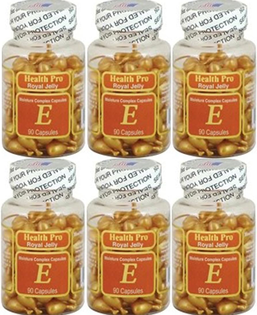 24 Packs of Nu-Health Royal Jelly Vitamin E Moisture Complex (90 Capsules) for Overall Health and Wellness