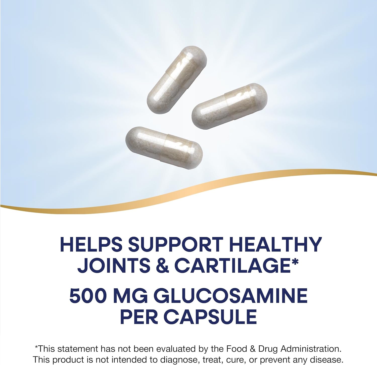 240 Capsules Nature's Way GS-500 Glucosamine Sulfate for Joint Health Support
