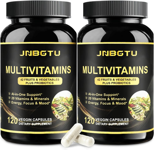 240 Count JNBGTU Myo-Inositol, Magnesium Glycinate, D-Chiro Inositol, Omega-3, Zinc, Vitamin D3 Multivitamin/Multimineral Supplement