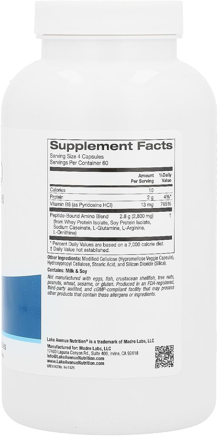 240 Veggie Capsules of Lake Avenue Nutrition Total Amino Supplement