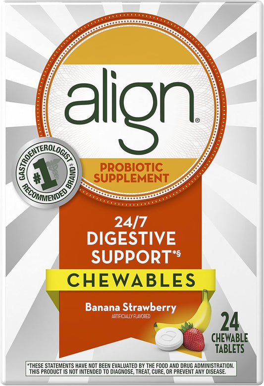 24ct Align Probiotic Chewables in Banana Strawberry Flavor - Packaging May Vary