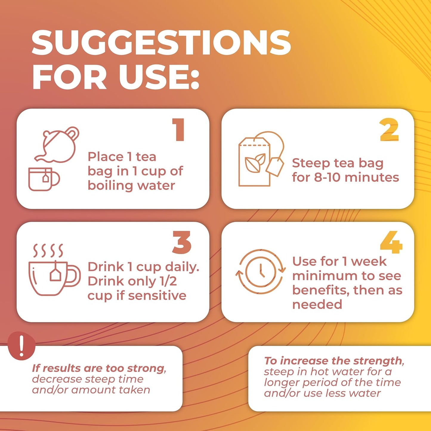 25-Day Caffeine-Free Herbal Slimming Detox Tea with Chamomile, Hibiscus, and Ginger - Colon Cleanse Tea - Natural Digestive Health Tea (25-Pack, Ginger & Peach)