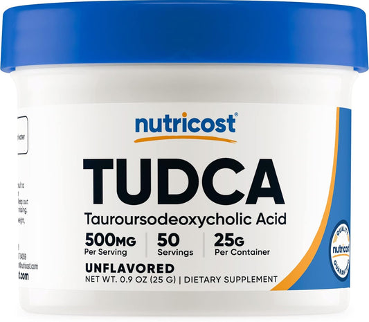 25 Grams Nutricost Tudca Powder (Tauroursodeoxycholic Acid) - Gluten-Free, Non-GMO Supplement