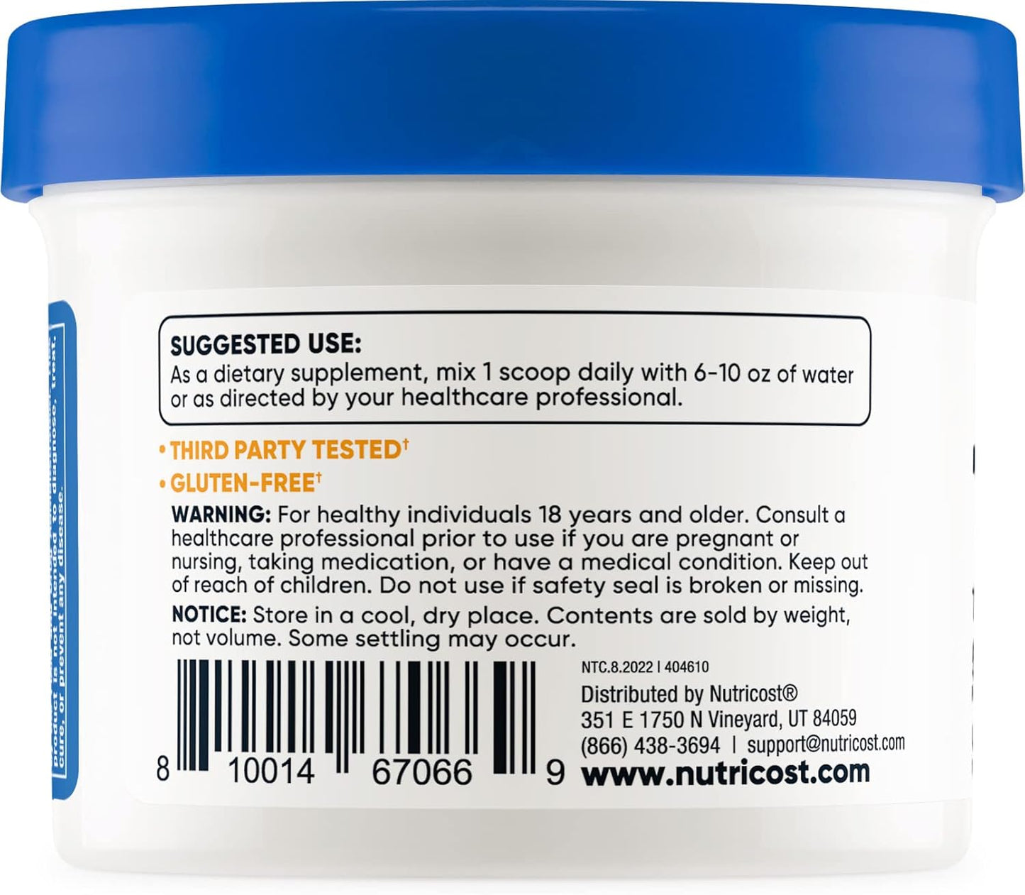 25 Grams Nutricost Tudca Powder (Tauroursodeoxycholic Acid) - Gluten-Free, Non-GMO Supplement