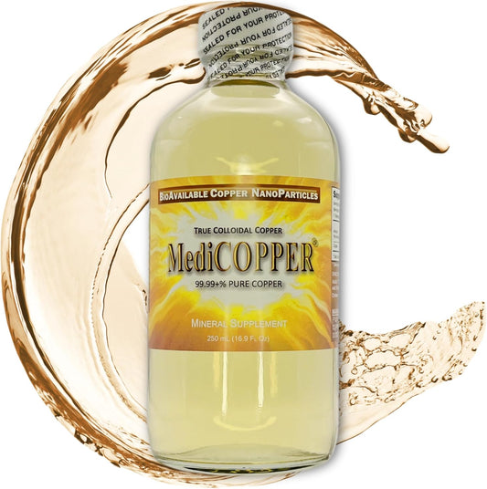 250 mL BPA Free True Colloidal Copper Supplement by MediCOPPER