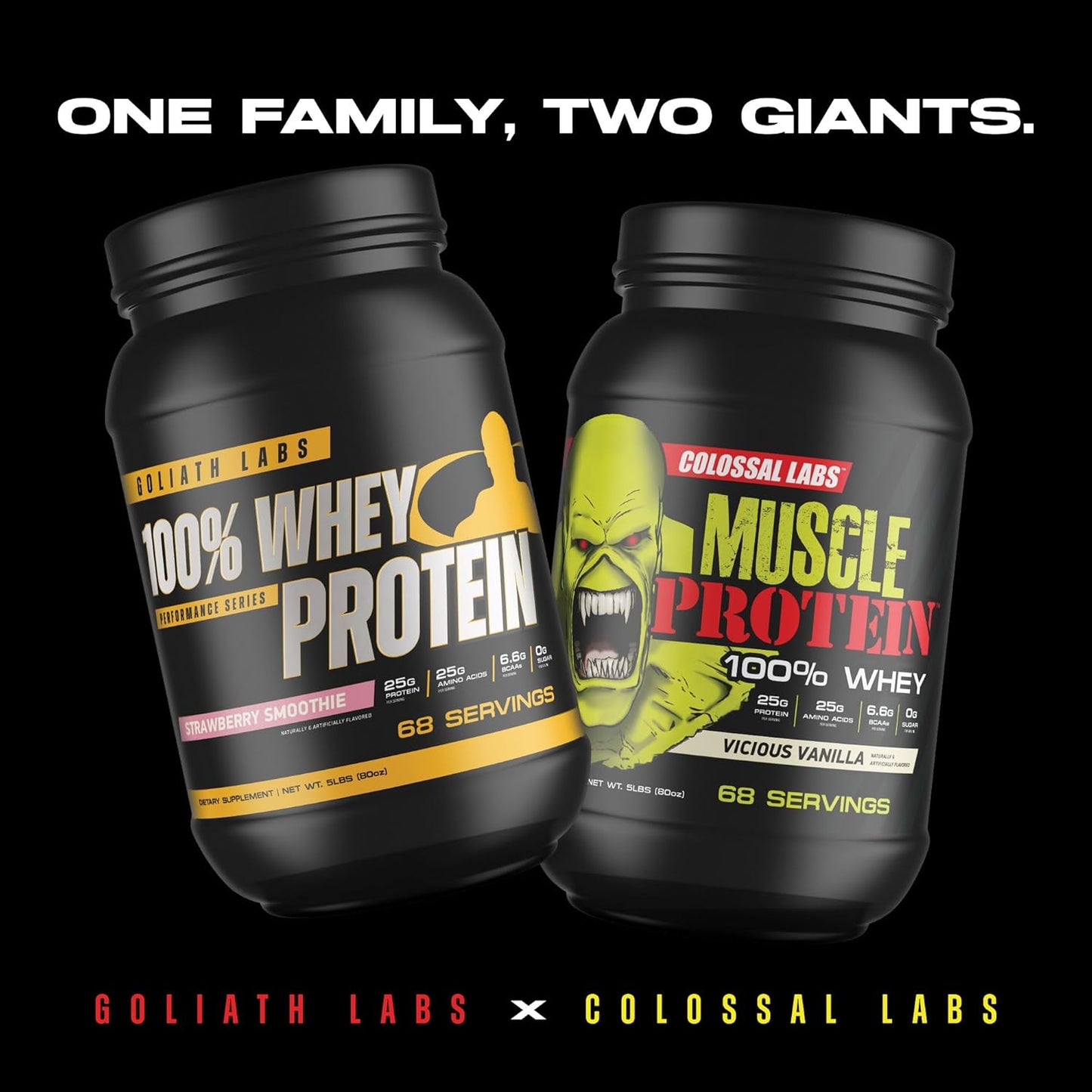 25,000mg Amino Acids Chocolate Whey Protein Powder - 5 lbs - Colossal Labs
