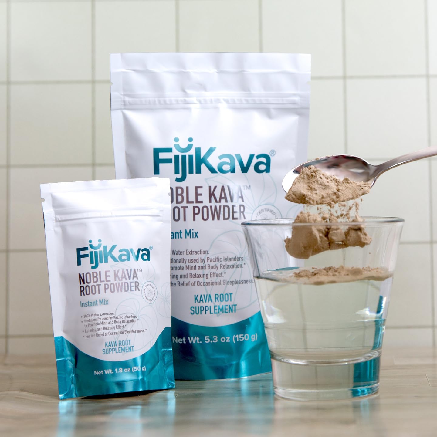 250g FijiKava Instant Kava Powder with High Kavalactone Content for Natural Relaxation, Stress Relief, and Sleep Support