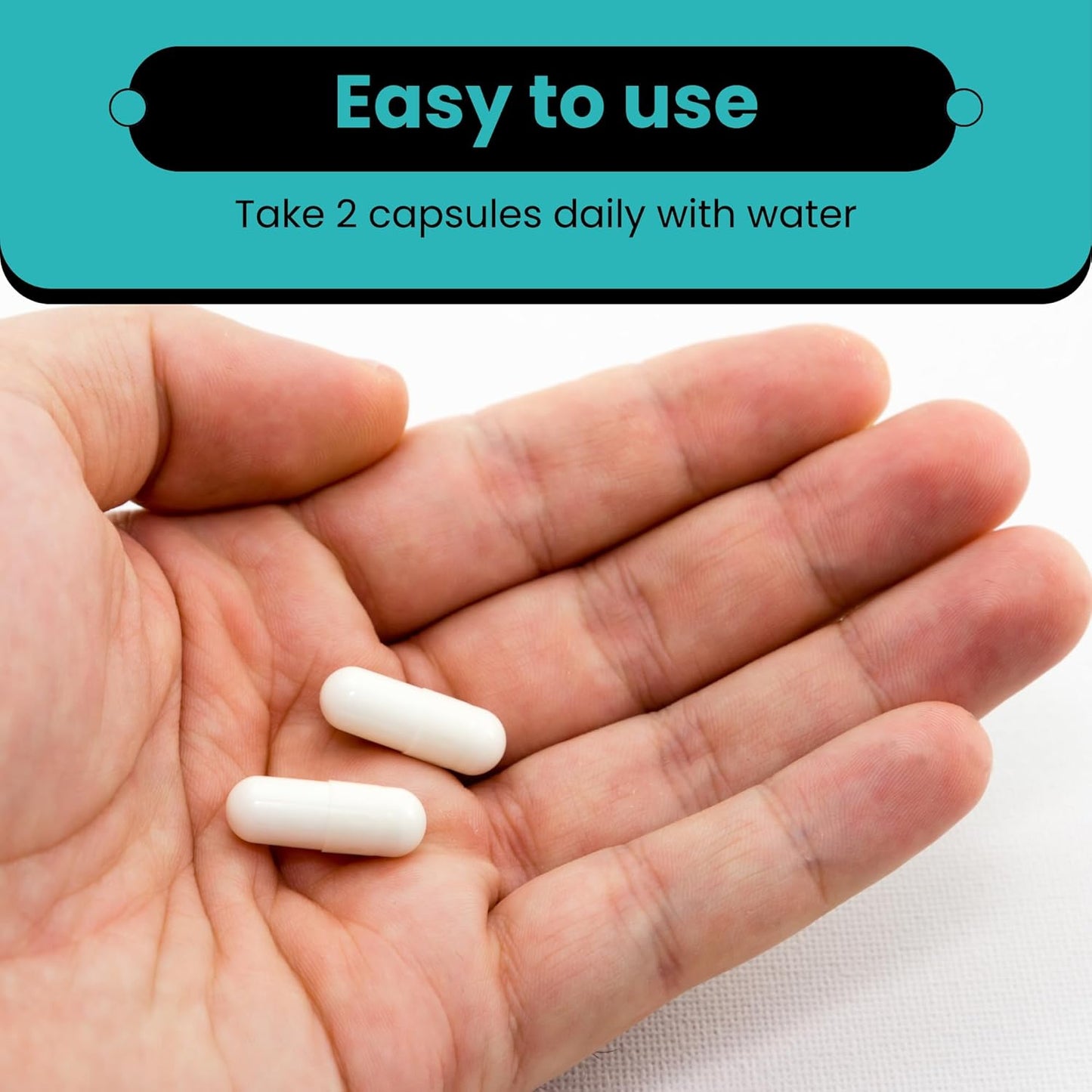 250mg Pure Hyaluronic Acid Capsules with Vitamin C & Biotin for Skin, Hair, and Joint Support - 240 Count