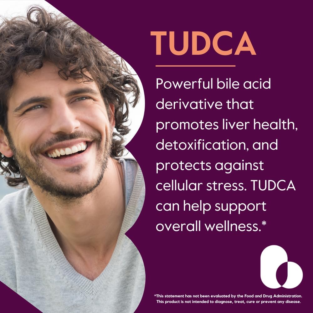 250mg TUDCA Capsules - 60 Count - No Stearates - Gluten Free - Non GMO - Bestvite Quality