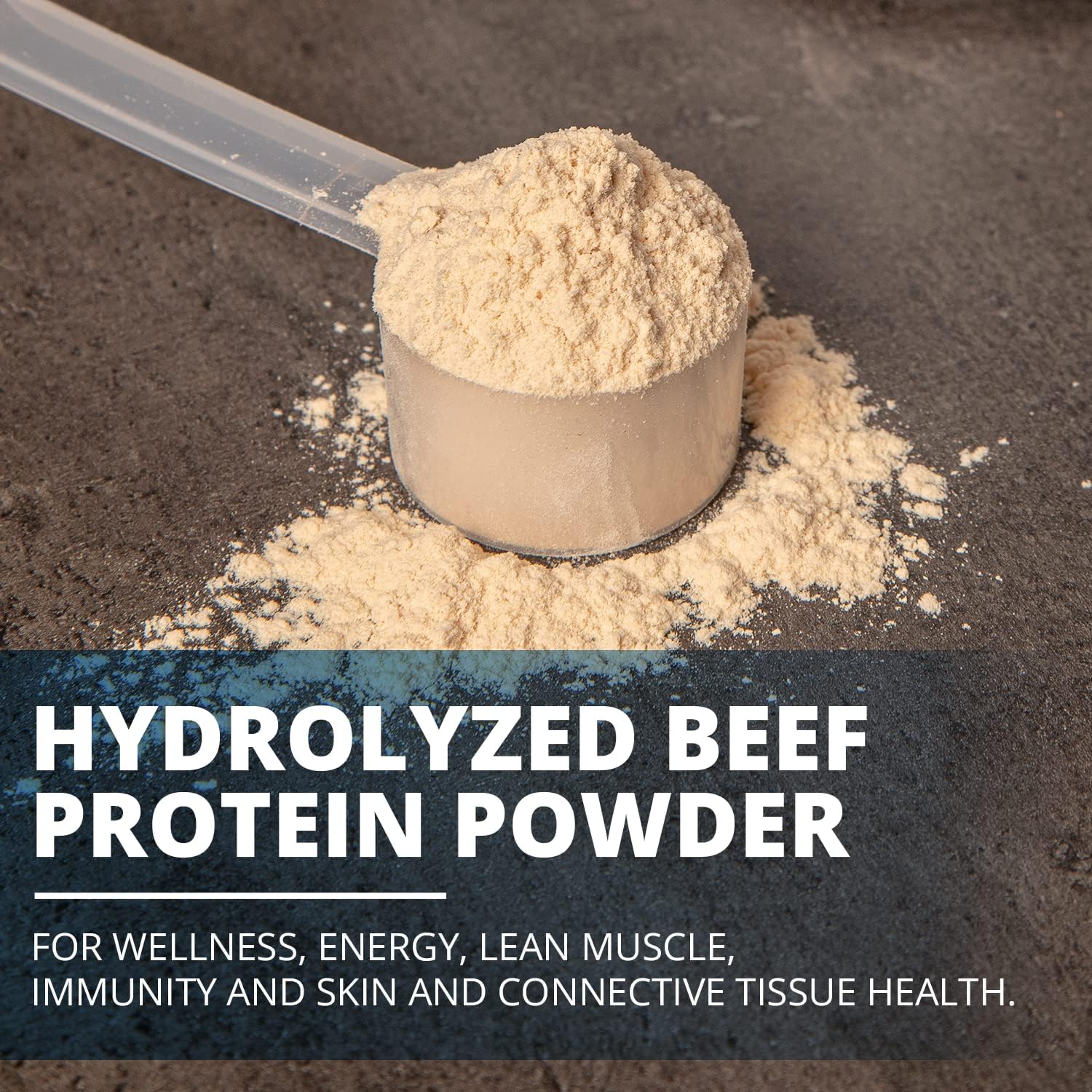 25G Grass Fed Beef Bone Broth Protein with Collagen Peptides - Paleo & Keto-Friendly Vanilla Protein Powder - Gluten-Free, Sugar-Free Dairy-Free - 615g