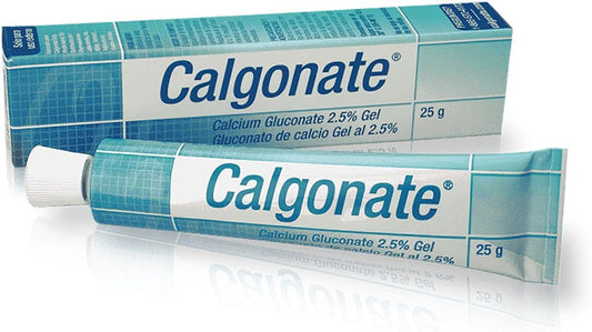 25g Tube of Calgonate Calcium Gluconate 2.5% Gel for Neutralizing Hydrofluoric Acid - 1 Pack