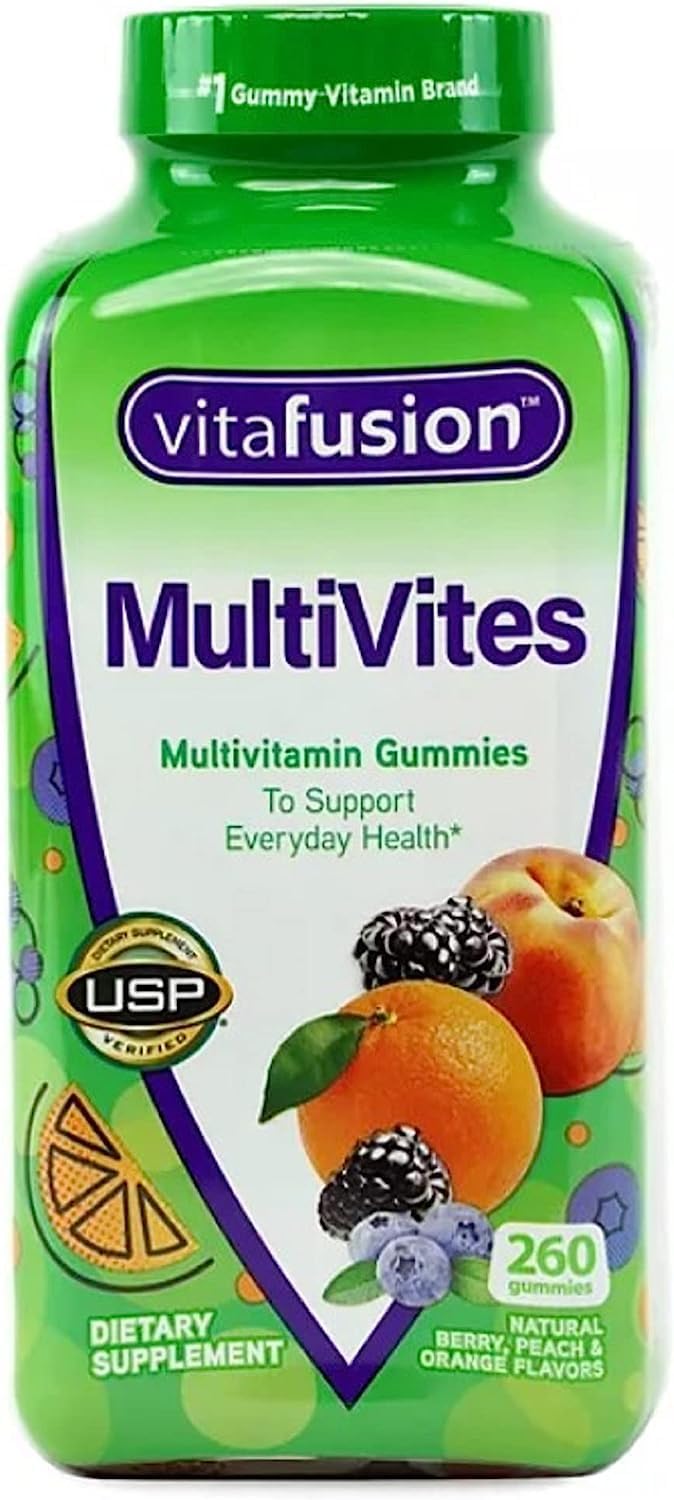 260ct Vitafusion MultiVites Essential Multivitamin - Natural Berry, Peach, Orange Flavor
