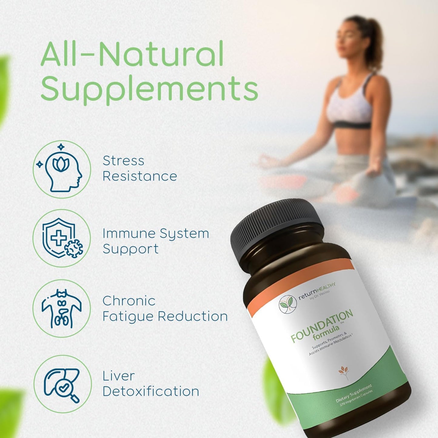 270 Capsules Immune Support Supplement with Japanese Knotweed Root, Cat's Claw, Milk Thistle & Resveratrol - Non-GMO, All-Natural Vegan Formula for Healthy Foundation