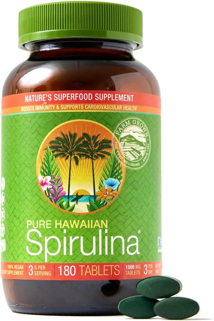 270 Count Nutrex BioAstin Hawaiian Astaxanthin 4mg + 180 Count Pure Hawaiian Spirulina 1000mg Tablets Bundle