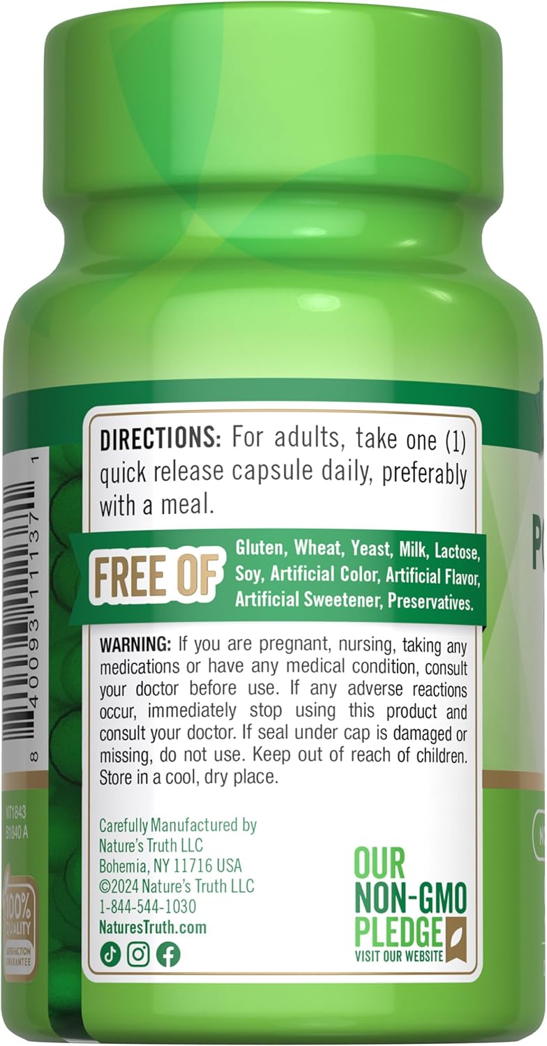 275mg Potassium Citrate Supplement Capsules - 90 Count | Non-GMO & Gluten Free by Nature's Truth