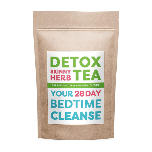 28-Day Detox Skinny Herb Tea: Natural Bedtime Cleanse Tea for Effective Detox & Cleanse Support