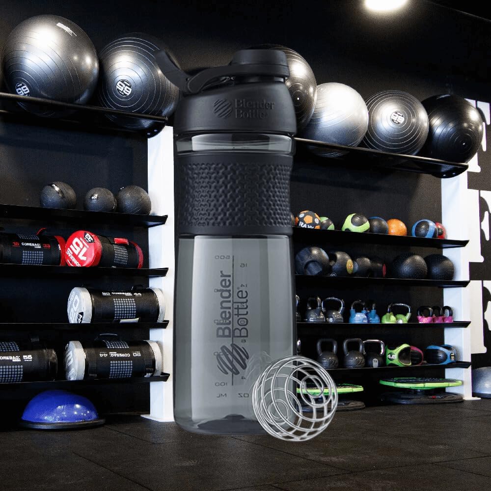 28-Ounce Black BlenderBottle SportMixer: Ideal for Protein Shakes & Pre Workout