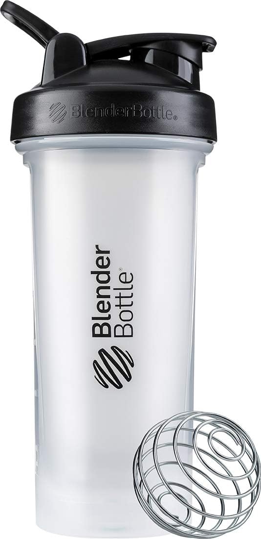 28-Ounce BlenderBottle Classic V2 Shaker Bottle in Clear/Black for Protein Shakes and Pre Workout