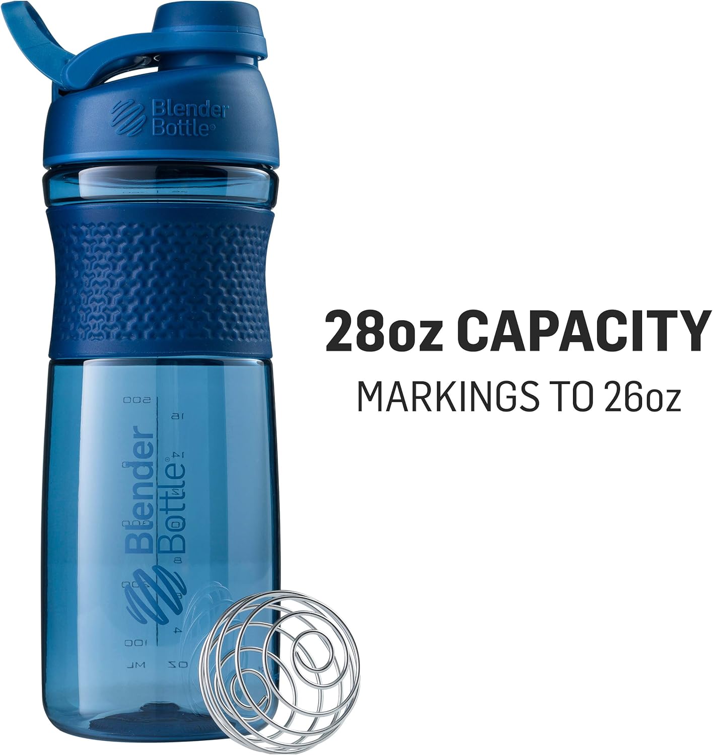 28-Ounce BlenderBottle SportMixer Shaker Bottle in Rose Color for Protein Shakes and Pre Workout