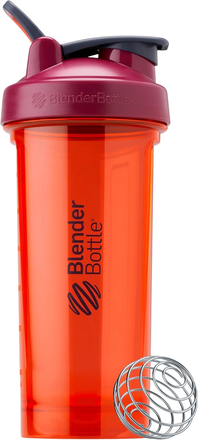 28-Ounce Coral BlenderBottle Pro Series - Ideal for Protein Shakes and Pre Workout