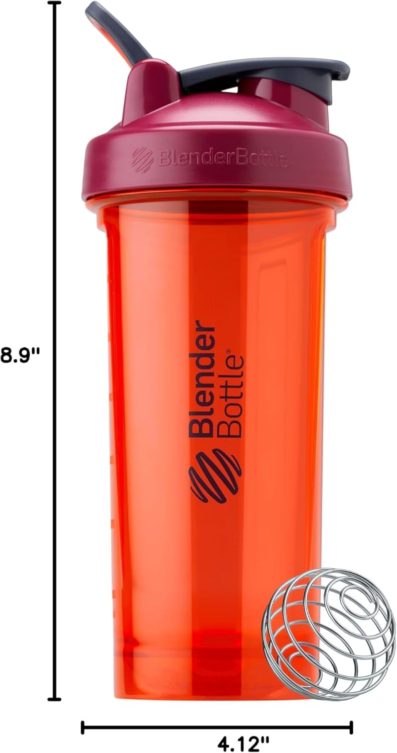 28-Ounce Coral BlenderBottle Pro Series - Ideal for Protein Shakes and Pre Workout