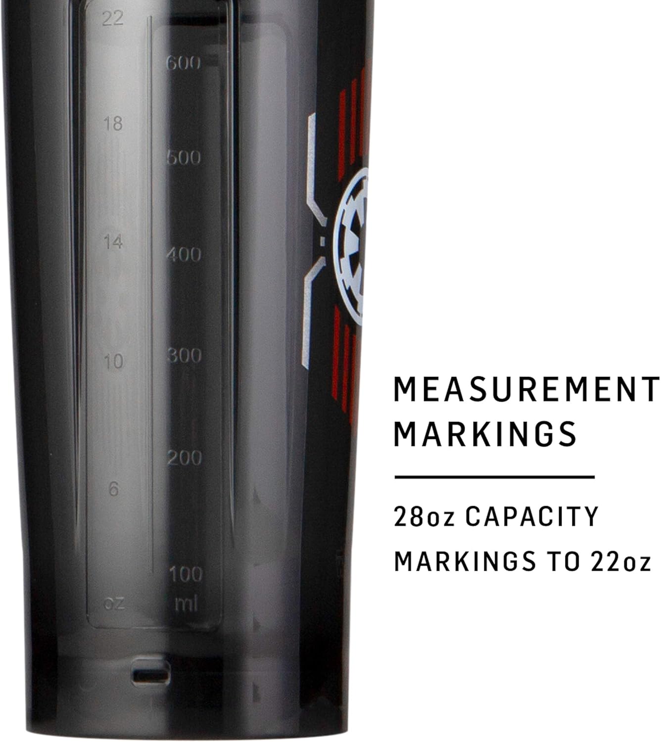 28-Ounce Stormtrooper BlenderBottle Star Wars Shaker Bottle Pro Series - Ideal for Protein Shakes and Pre Workout - Single Pack
