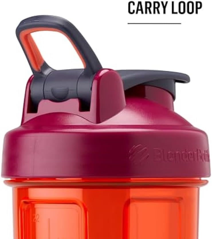 28-Ounce White BlenderBottle Classic V2 Shaker Bottle for Protein Shakes and Pre Workout
