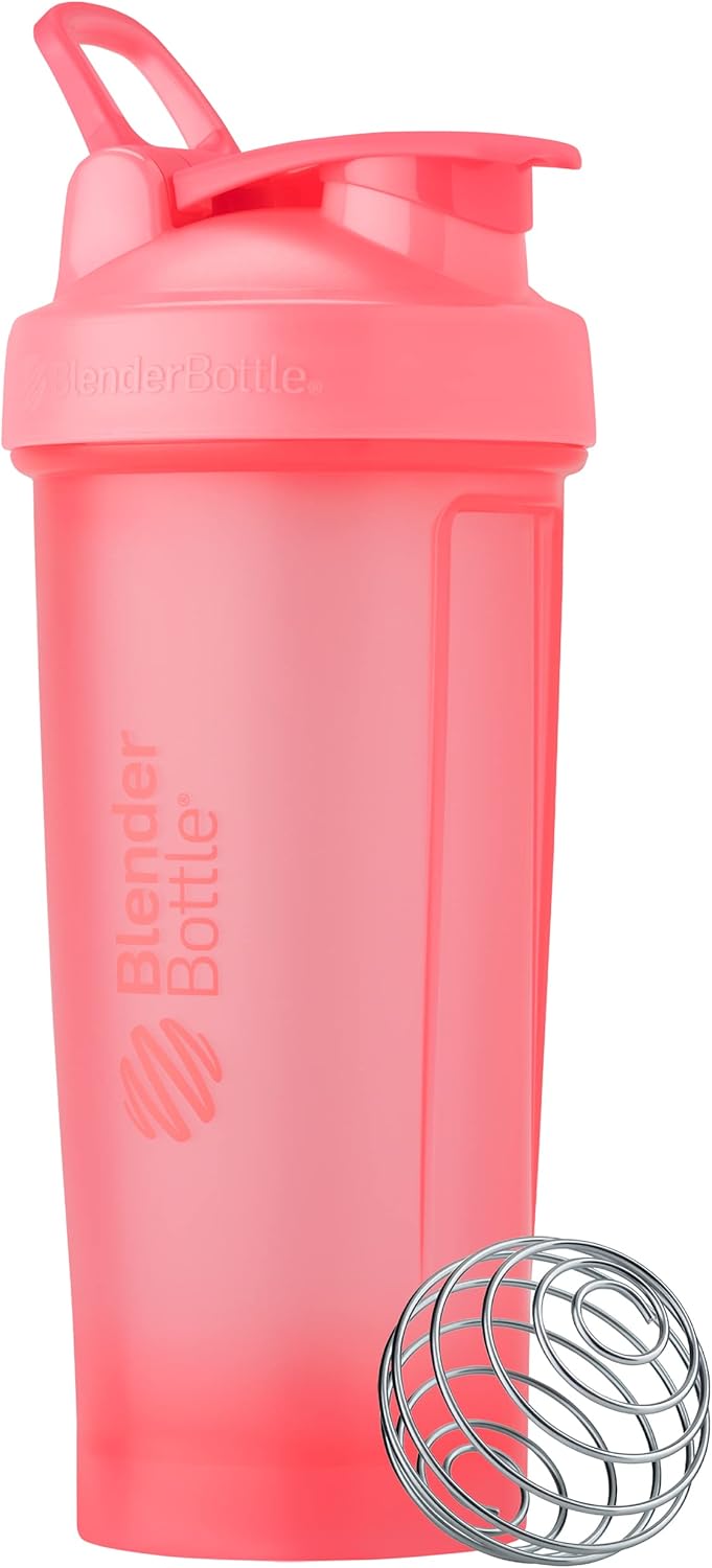 28 oz Light Pink BlenderBottle Classic V2 Shaker Bottle for Protein Shakes & Pre Workout