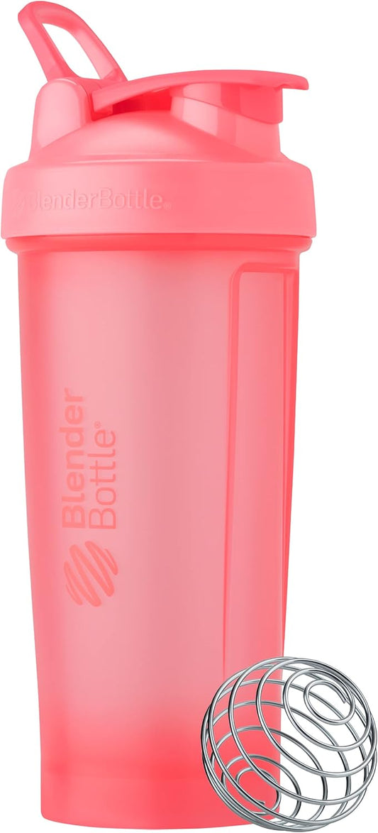 28 oz Light Pink BlenderBottle Classic V2 Shaker Bottle for Protein Shakes & Pre Workout