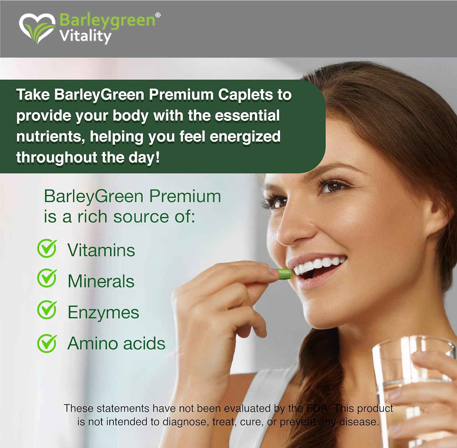 280 Caplets of Dr. Hagiwara's BarleyGreen Premium Vegetable Supplement with Kelp and Brown Rice